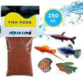 Aqua-Loui® - Nourriture pour poissons - Nourriture pour poissons tropicaux - Granulés - Coulage lent - Nourriture pour poissons - Aquarium - Convient aux Pêche de taille moyenne - 250 ml