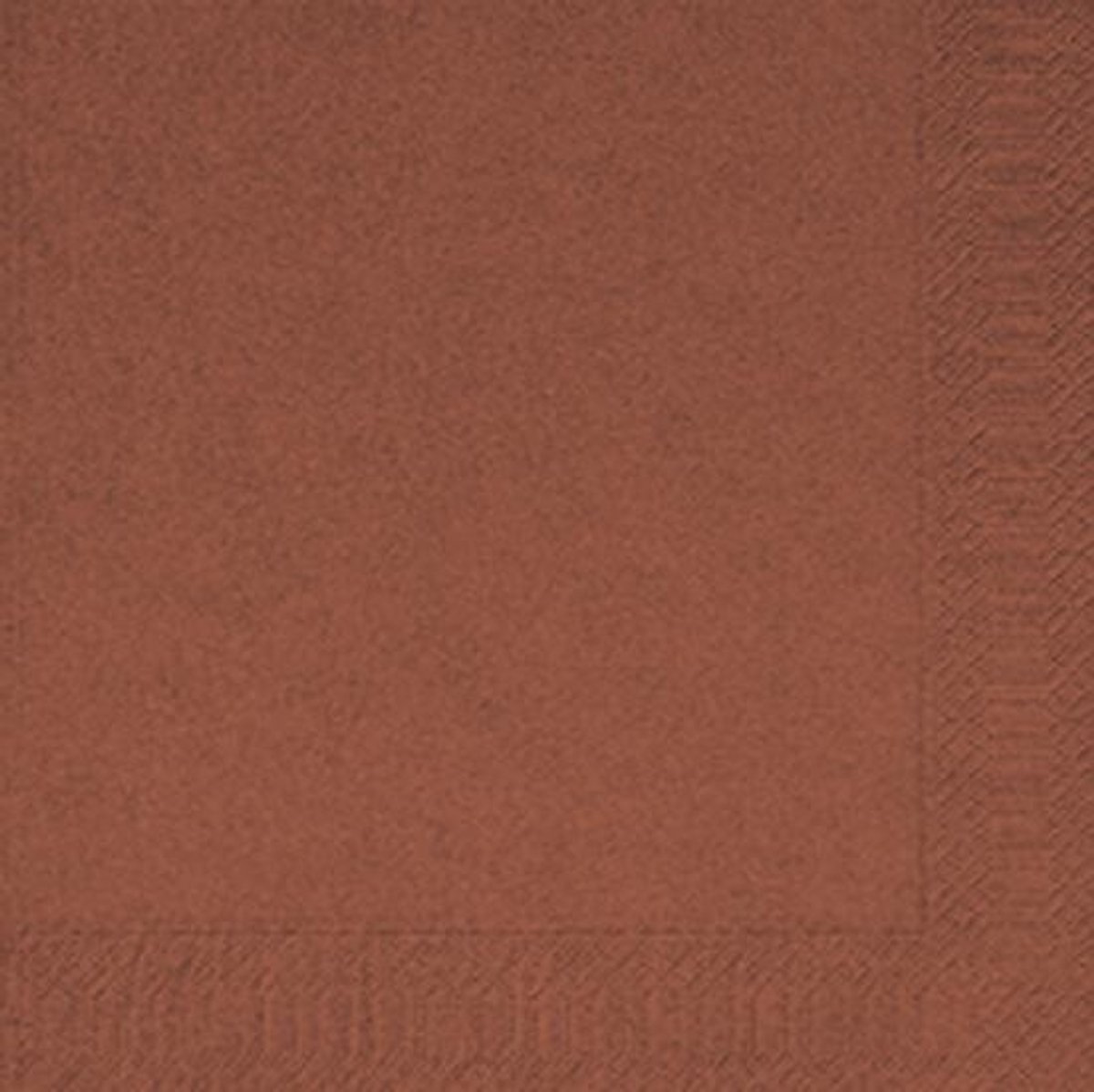 Duni servet 33x33 cm 1/4 vouw 2 laags Kastanje 16x125 stuks