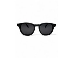 The Brand Remarkable – Zonnebril Unisex – Zonnebril Dames – Zonnebril Heren – Ronde Zonnebril – Zwart – UV400 – Luxe, Duurzame & Trendy Zonnebril – Designer Zonnebril – Mode Zonnebril 2025 – Inclusief Beschermhoes – Polariserend Look