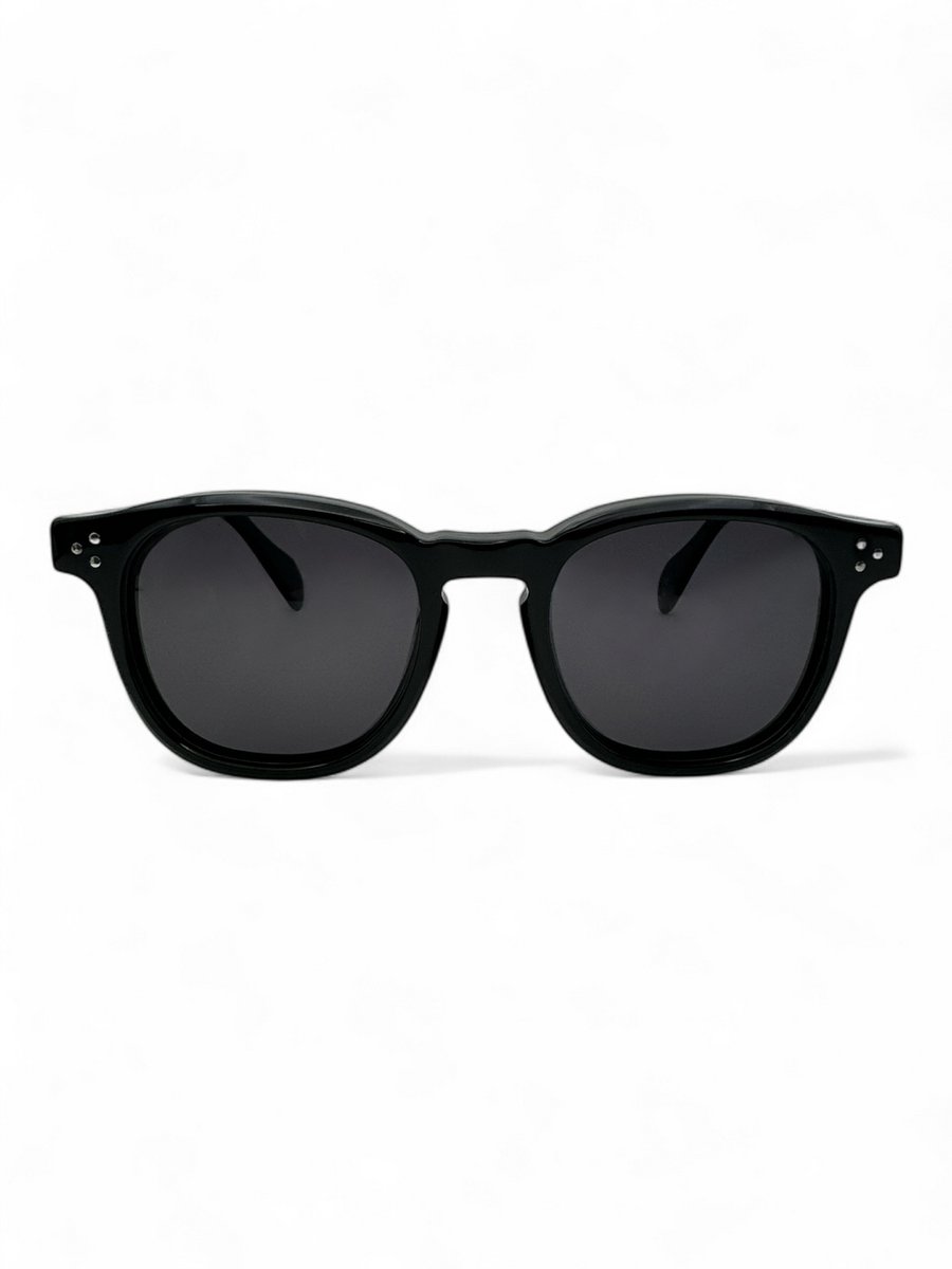 The Brand Remarkable – Zonnebril Unisex – Zonnebril Dames – Zonnebril Heren – Ronde Zonnebril – Zwart – UV400 – Luxe, Duurzame & Trendy Zonnebril – Designer Zonnebril – Mode Zonnebril 2025 – Inclusief Beschermhoes – Polariserend Look