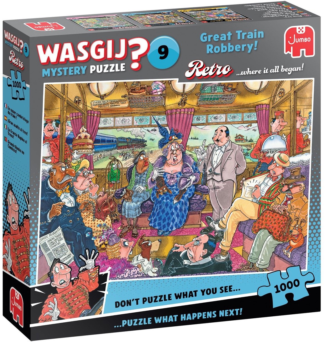 Wasgij Mystery 9 - De Grote Treinroof! - 1000 stukjes puzzel - Legpuzzel volwassenen