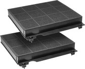 2x Filtre à charbon pour hotte aspirante Dparts - Type 15 - convient pour Whirlpool Bauknecht Indesit Pelgrim Smeg Zanussi - filtre à charbon pour hotte aspirante - n° CHF15 - MCFE01 - C00090935 - 484000008575 - 9029800456