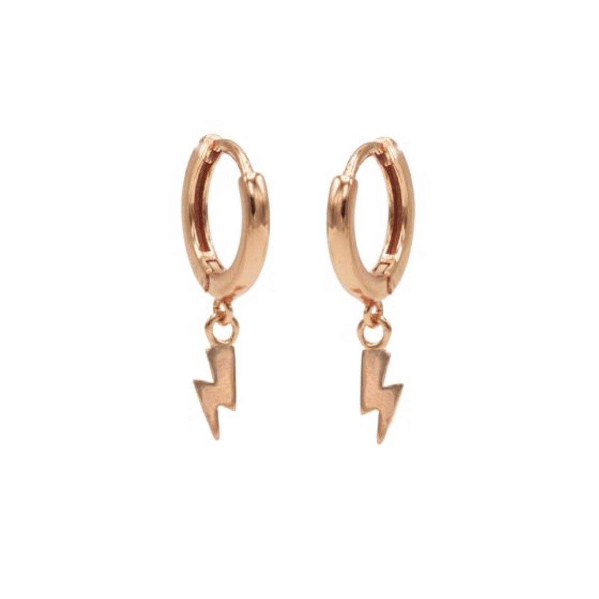 Karma hinged hoops symbool lightning rosé gold M1956HIN