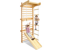 Aufun Wandrek - Klimrek voor kinderen en volwassenen - Binnen gymnastiektoestellen