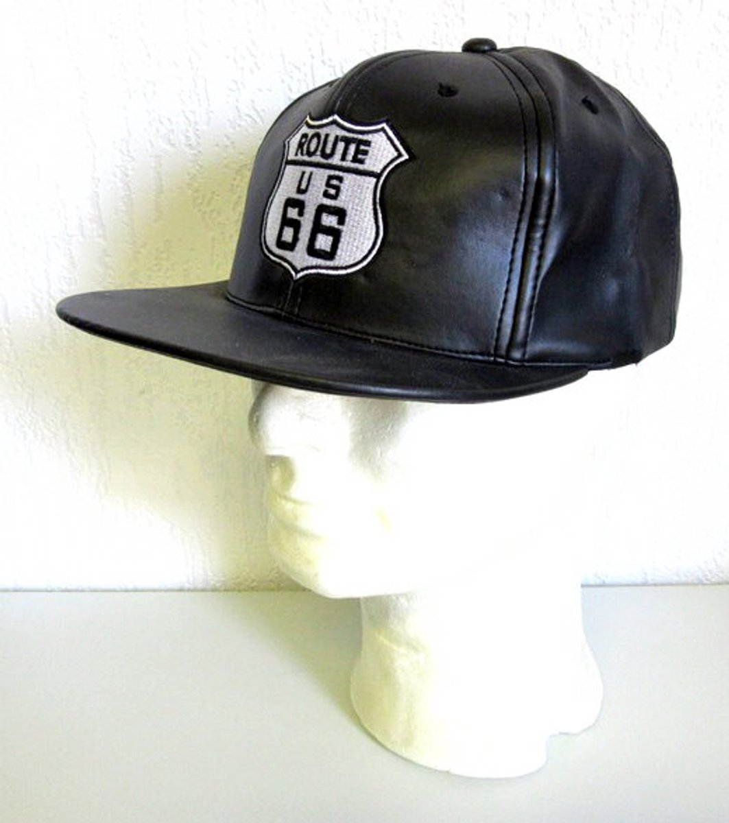 PU Pet Route 66 - Lederlook