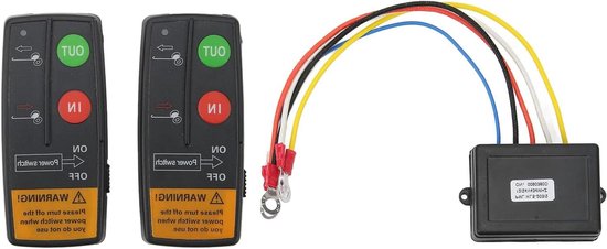 Kit Télécommande Treuil Sans Fil Portée 75 Pieds 12V 24V - Contrôleur Pour VTT Voiture Camion
