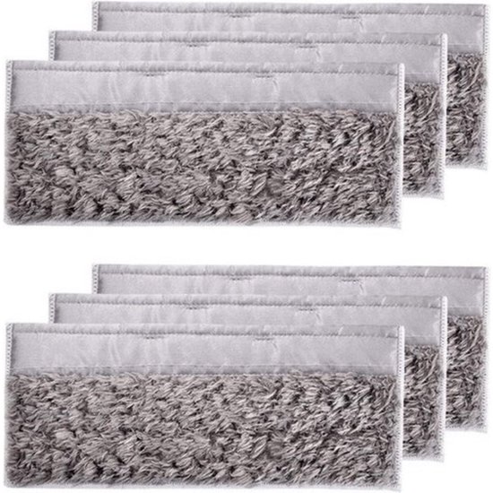 Lot de 6 lingettes lavables pour nettoyage humide - Solution de nettoyage Braava jet - Convient pour Irobot Braava Jet M6 - Convient pour Irobot Braava jet Cleaning Solution - Lingettes pour nettoyage à sec - Convient pour Irobot Roomba Pièces