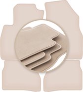 Premium beige vloermatten voor: Fiat Doblo II 2009-2020