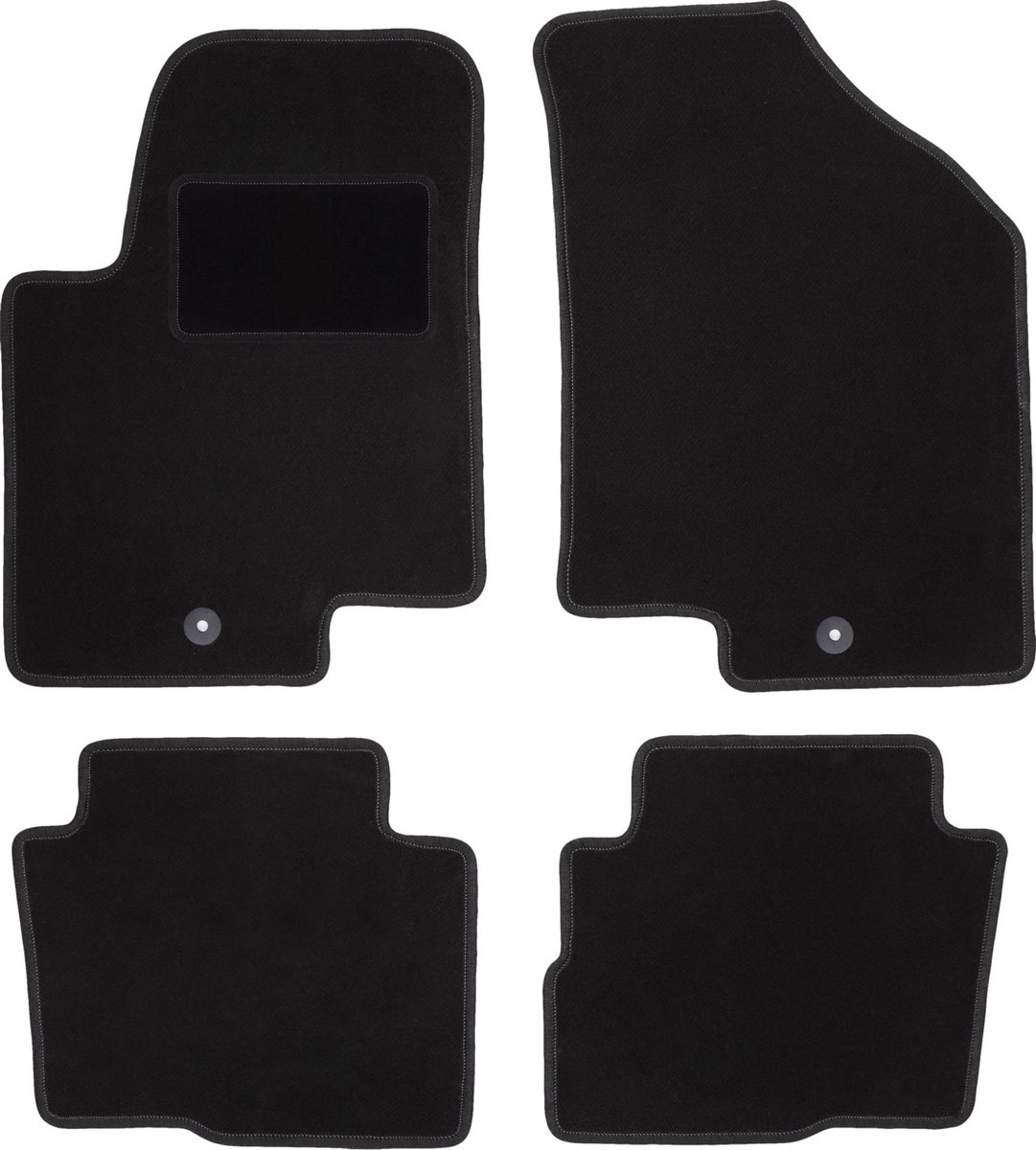 Zwarte veloursmatten voor: Kia Soul I crossover (2009-2013)