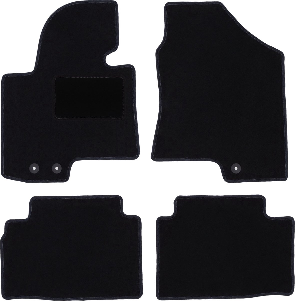 Zwarte veloursmatten voor: Hyundai Tucson II SUV (2009-2015)