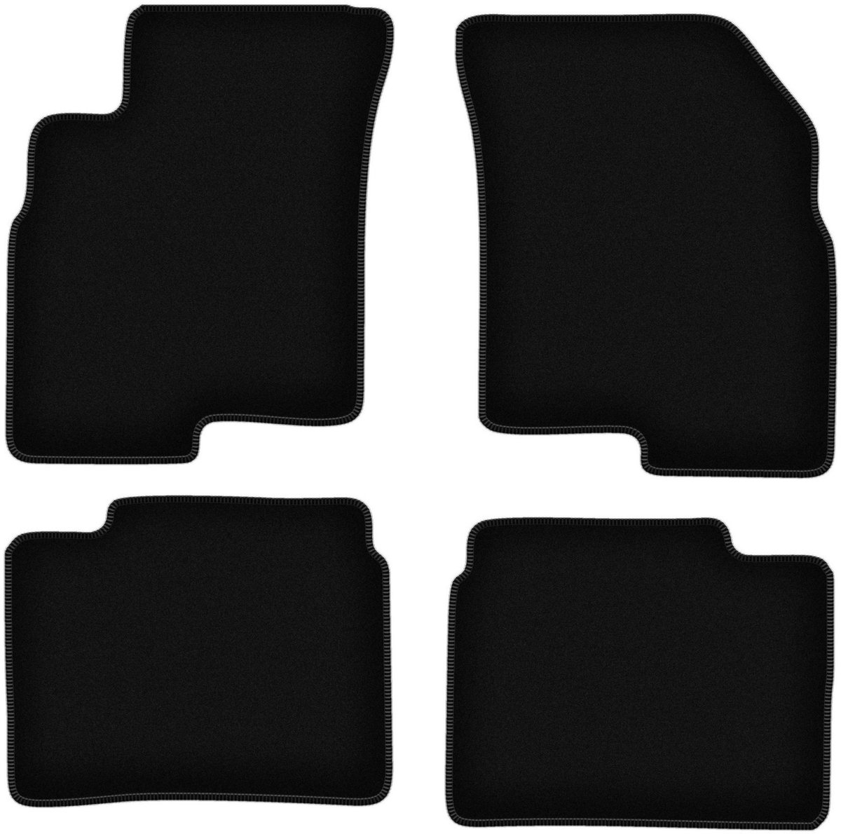 BASIC zwarte veloursmatten voor: Kia Magentis I sedan (2001-2006)