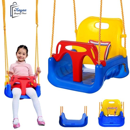 Balançoire évolutive 3 en 1 pour Bébé, chaise à bascule réglable pour tout-petits, pour l'intérieur et l'extérieur - Balançoire de jardin et balançoire pour bébé - Balançoires