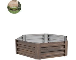 Kruidenbakken voor Buiten – Kweektafel - Moestuinbak - Op poten - Terras - Weerbestendig - Moestuinbakken - Donkerbruin