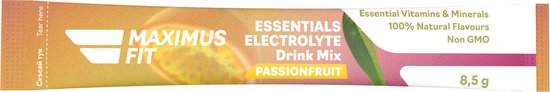MaximusFit Elektrolyten - Elektrolyten Poeder - 30 zakjes van 8.5g - Weinig Suiker - Keto Friendly - Passievrucht — afbeelding 2