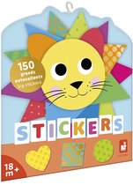 Janod - Stickerset Met 150 Geometrische Vormen Stickers - 150 Stickers Om Lekker Lang Te Kunnen Stickeren - Vormen En Maten Geschikt Voor Kleine Handjes - Geschikt Vanaf 18 Maanden