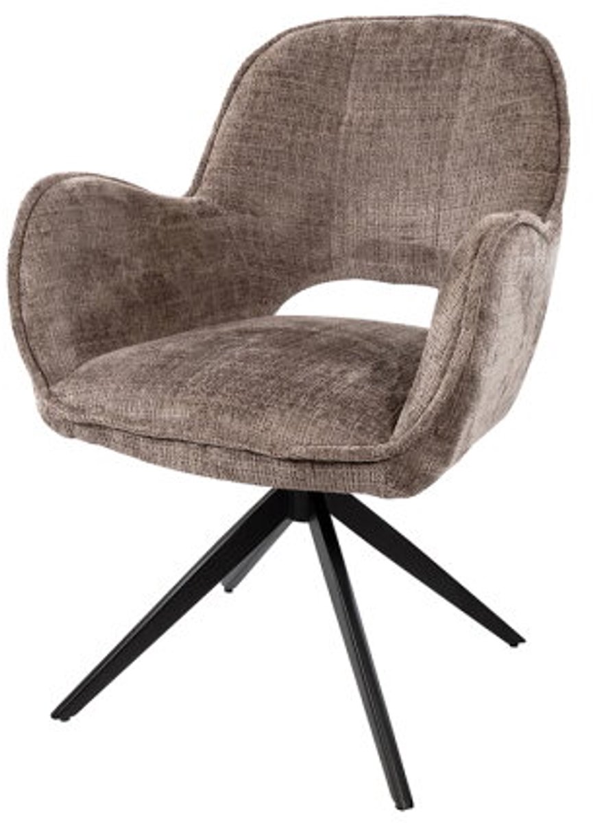 Eetkamerstoel Alicia - draaipoot 360ARS - Cremona - Fur 24 - Unique Collection - eetkamerstoelen set van 2