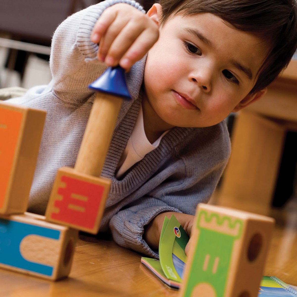 SmartGames Castle Logix - Houten Logisch Denkspel - 48 Ruimtelijke Bouwuitdagingen - Educatief Solospel - Vanaf 3 Jaar — afbeelding 15