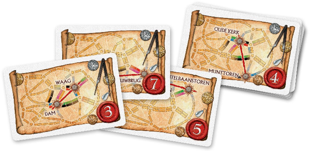 Ticket to Ride Amsterdam – Nederlandstalig Bordspel voor 2 tot 4 spelers - Snel & Strategisch gezelschapsspel vanaf 8 jaar — afbeelding 11