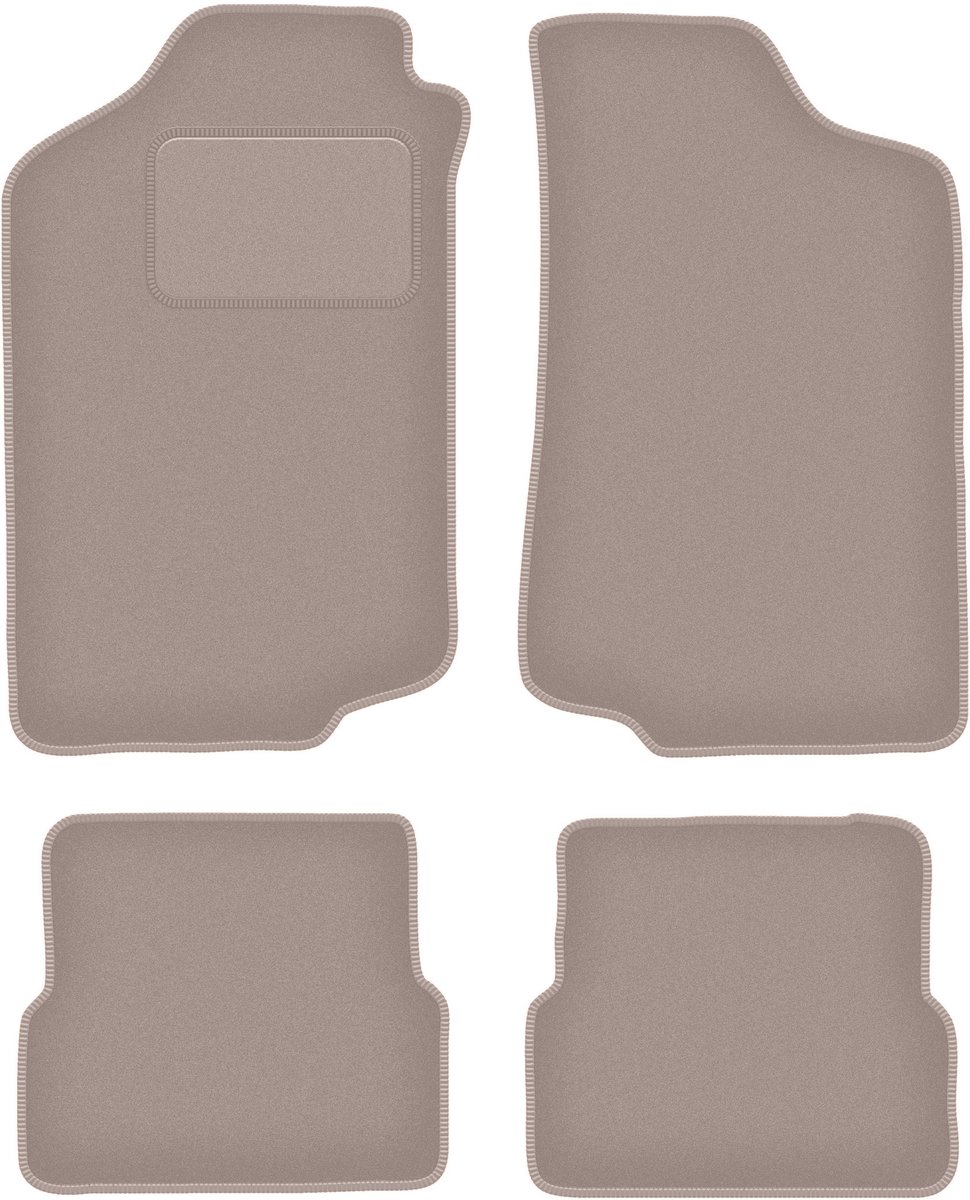Beige veloursmatten voor: Volkswagen Jetta II sedan (1984-1992)