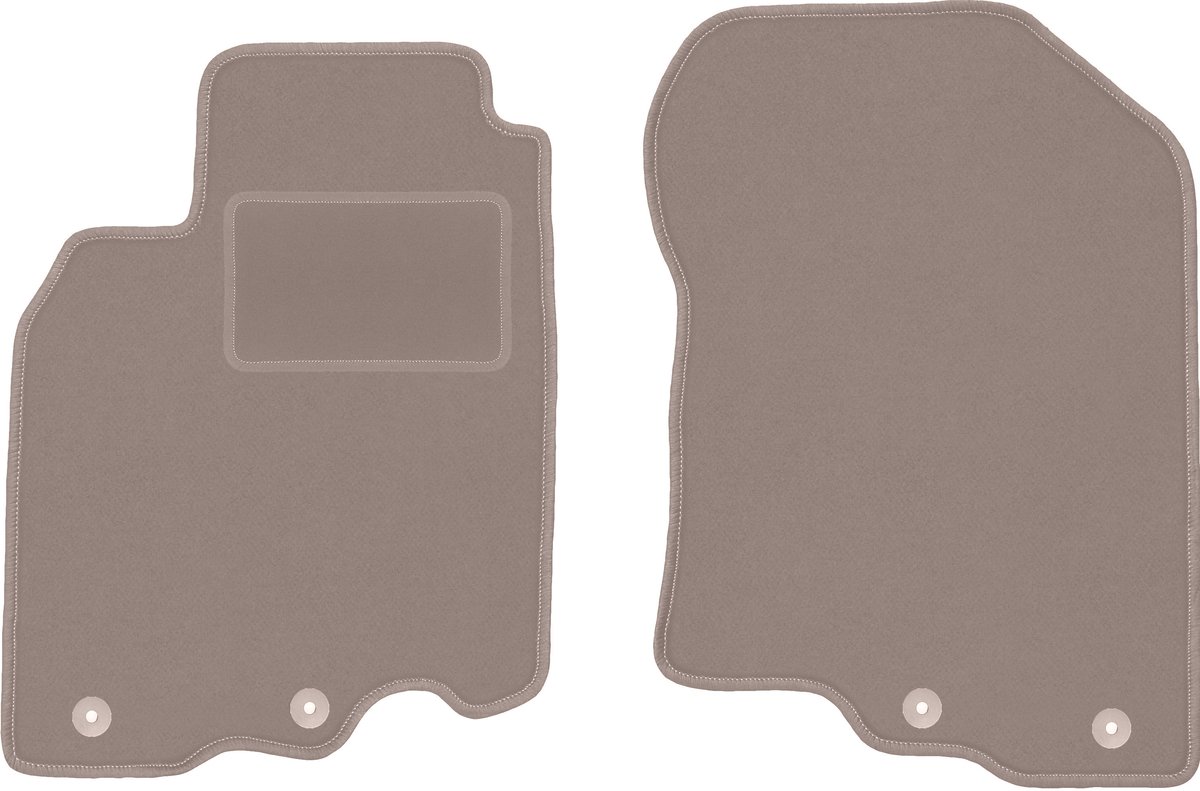 Beige voormatten voor: Honda Insight II hatchback (2009-2014)