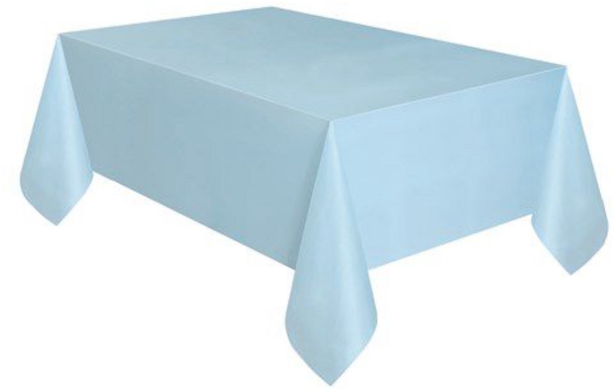 Tafelkleed - Cadebo - Poeder Blauw - 137x274cm - Plastic - Gratis Verzonden