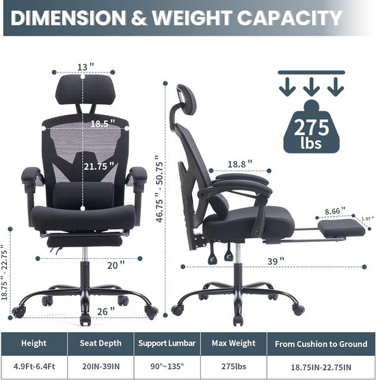 ALFORDSON Gamingstoel met 2-punts massage, ergonomische bureaustoel, PU ALFORDSON Gamingstoel met 2-punts massage, ergonomische bureaustoel, PU