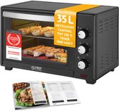 Bol.com TZS First Austria Mini oven 35L - 1600W- Vrijstaande Heteluchtoven - max 230°C - Timer - Zwart aanbieding