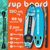 Bol.com Ultra Licht & Stabiel MyBoat Water Runner Boord voor 2 personen | Extra Breed Opblaasbaar 320cm Stand Up Sup Paddle Boar... aanbieding