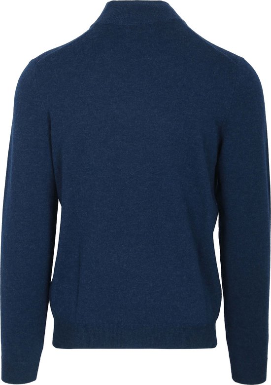 Pull demi Zip Steppin' Out en laine Blauw bleu Marine - Taille S - Homme - Pulls