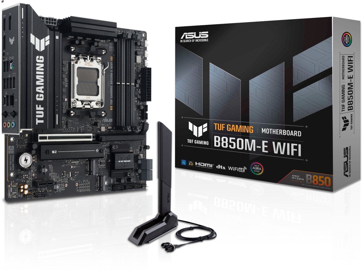 ASUS TUF GAMING B850M-E WIFI AMD B850 Socket AM5 micro ATX