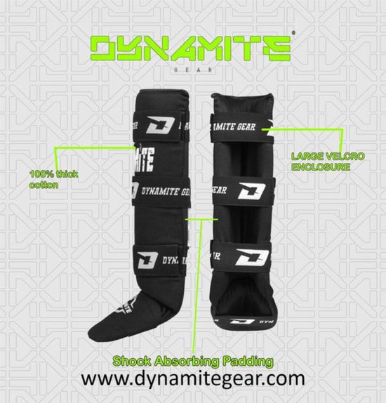 Scheenbeschermers kickboksen Shin guards - Katoen - M