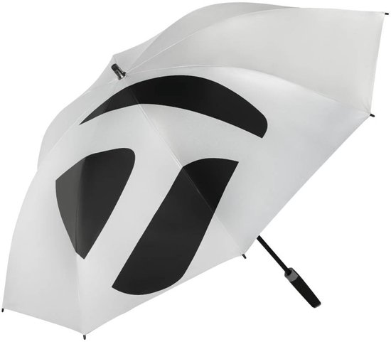 Taylormade 60 Double Canopy Sunbrella Golfparaplu 2025 - Zilver Zwart van TaylorMade — afbeelding 3