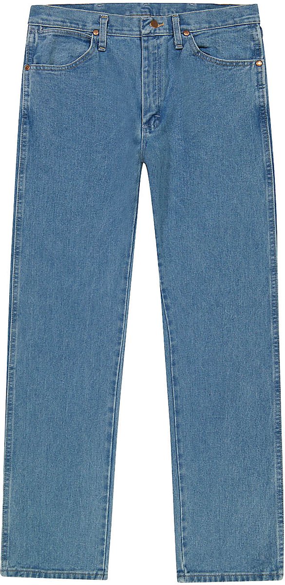 Wrangler 13MWZ Heren Straight Fit Jeans W31 X L32 Blauw