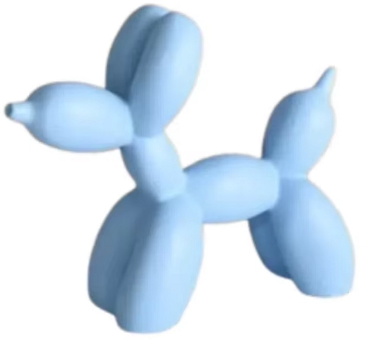 DWIH - Standbeeld Ballon Hond - Jeff Koons kleine replica - Blauw - Decoratie - 9 cm