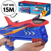 Boncy® Buitenspeelgoed Stuntpiloot Vliegtuig Launcher - Speelgoed voor Jongens & Meisjes - Buiten Spelletjes voor Kinderen - Strandspeelgoed Educatief Motoriek - Kinderspeelgoed 3 4 5 6 8 10 + Jaar - Tuin Buitenspel Kinder Peuter Spellen Cadeau Kind