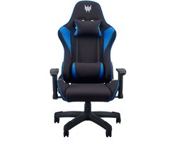 Predator Rift Lite – Gamestoel / Gaming Chair - Maximale belastbaarheid 120kg - Rughoek tot 155° - Zwart/Blauw