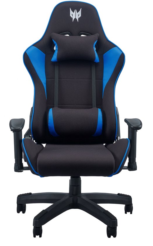 Predator Rift Lite – Gamestoel / Gaming Chair - Maximale belastbaarheid 120kg - Rughoek tot 155° - Zwart/Blauw