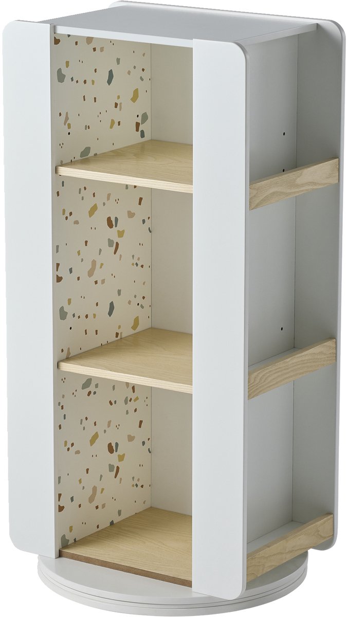 vertbaudet Draaiende opbergmeubilair boekenkast LIGNE TERRAZZO beige