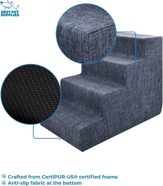 Bol Ramp Portable Ramp for Sofa Couch and High Bed Safe for Paws - Dark Grey ...