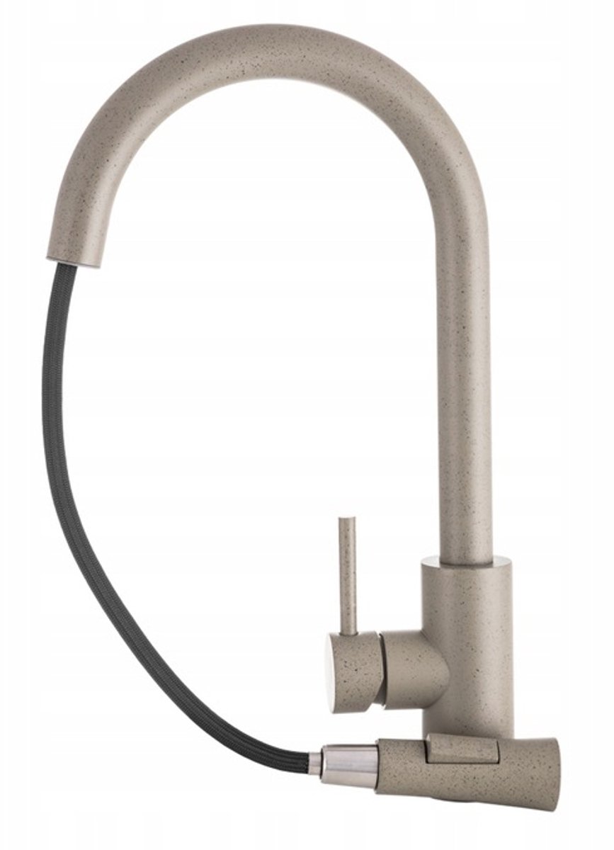 Granitan Keukenkraan Libra - Uittrekbare Uitloop - Beige
