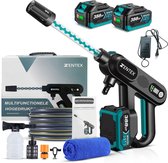 Zentex Hogedrukreiniger – Draadloos – Incl. Accu & Lader – 5-in-1 Sproeikop – Voor Auto, Tuin, Terras en Meer