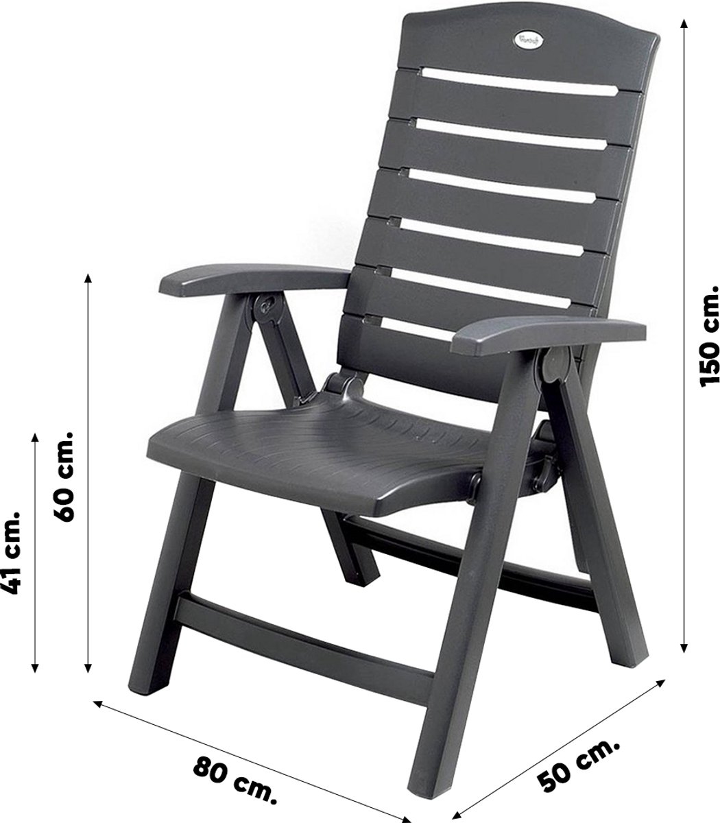 Hartman Florion Recliner chaise de jardin réglable - Royal Grey