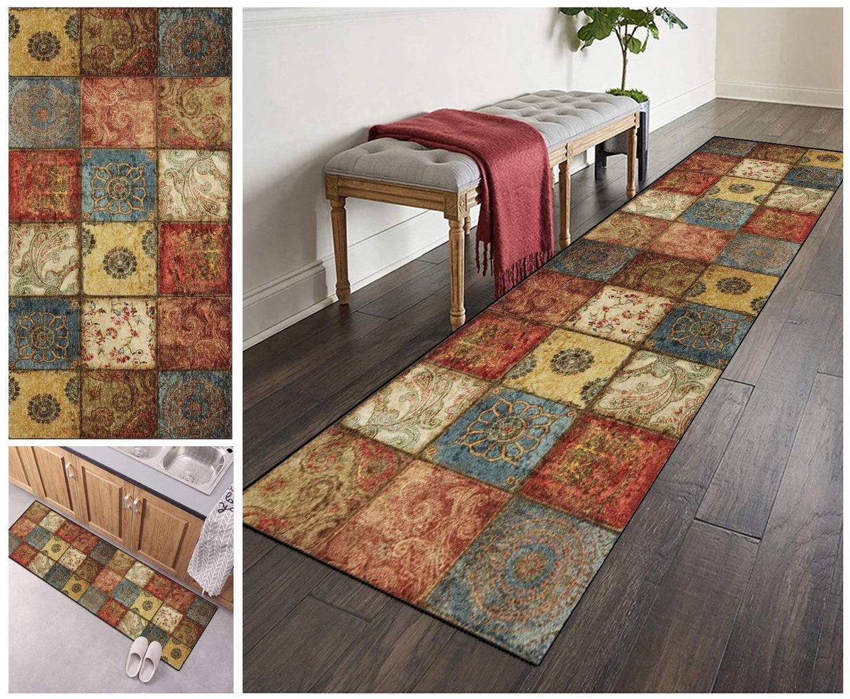 Ibenzoa® Vibrant en Multifunctionele Drukgevoelig Tapijtloper voor Diverse Interieurstijlen – 40x60cm tot 120cm