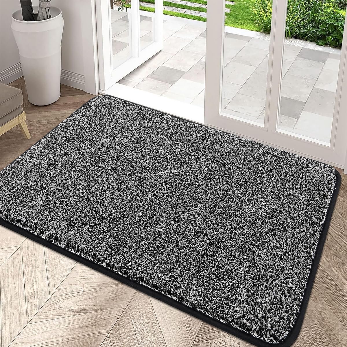 Ibenzoa Absorberende Deurmat – Zwart, 80 x 120 cm