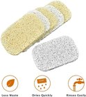 Luffa-spons zeepkussen, 10 stuks zeepbeschermers, voor zeepbakje, Luffa-accessoires voor douche/bad/keuken/werkbladen, zeephouder van 100% Luffa
