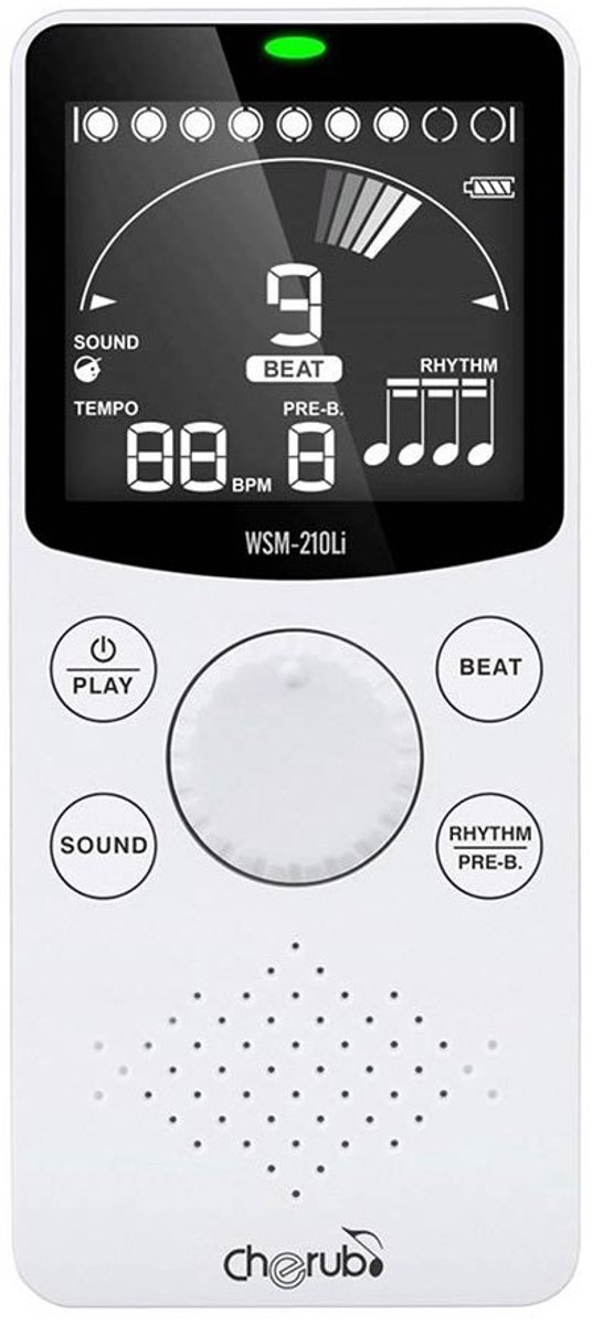 Cherub WSM-210Li oplaadbare digitale metronoom