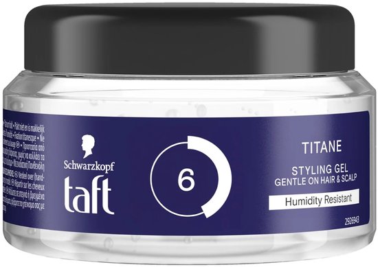 Taft Power gel titane pot 250 Milliliter