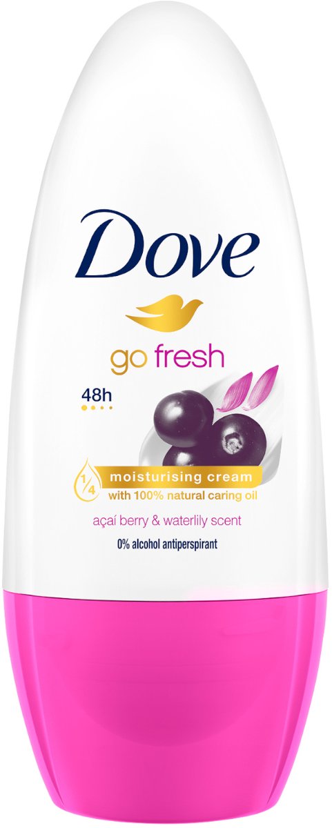 Dove - Deodorant - Roller Go Fresh Acai Berry & Waterlily - Frisse geur - 50 ml