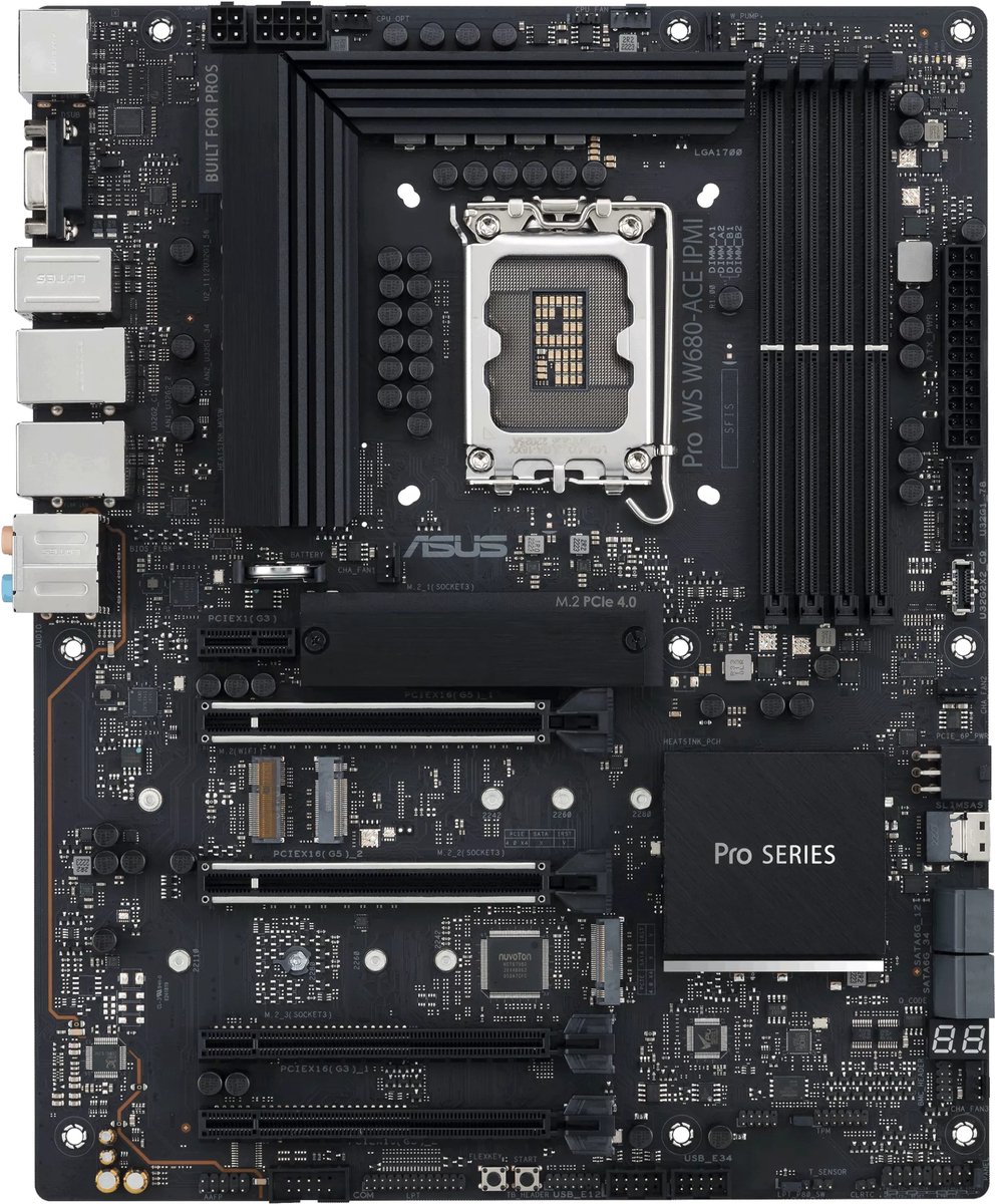 Moederbord Intel ASUS PRO WS W680-ACE