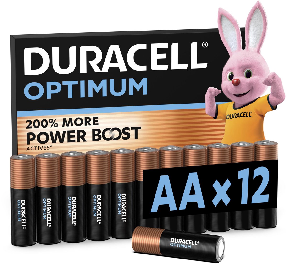 Duracell Optimum AA - alkaline batterijen - 1,5V, LR6 - 12 stuks